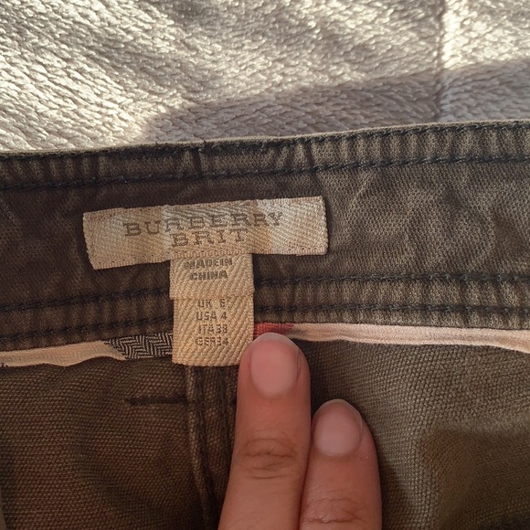 Burberry linen fitted Cargo pants - Picture 3 of 9